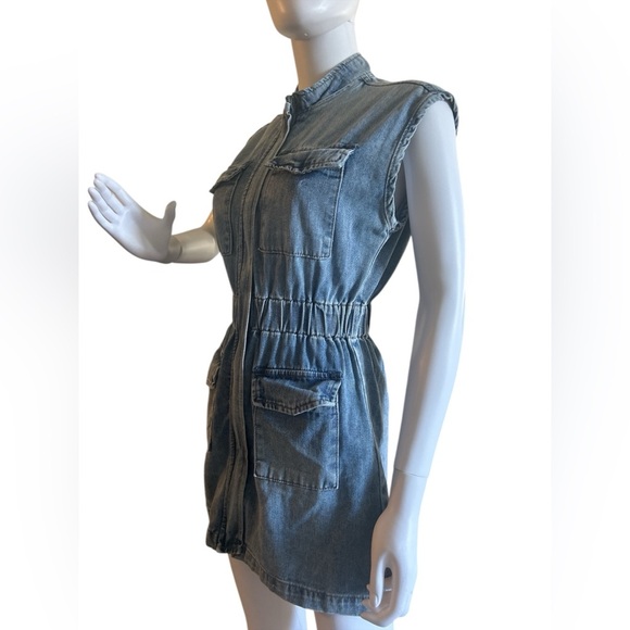 Forever 21 Cinched Denim
Womens Sleeveless Empire Waist
Dress Juniors Size S - Picture 7 of 11